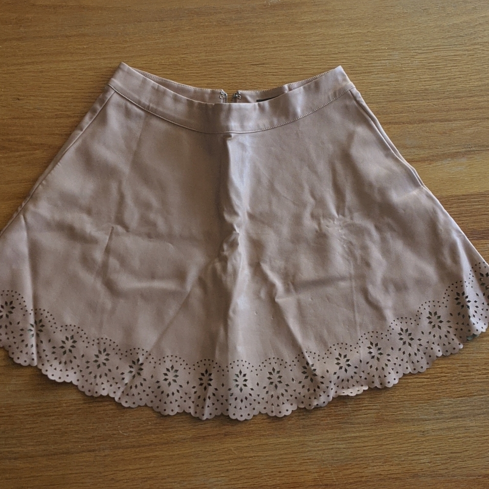 Pleather mini skirt